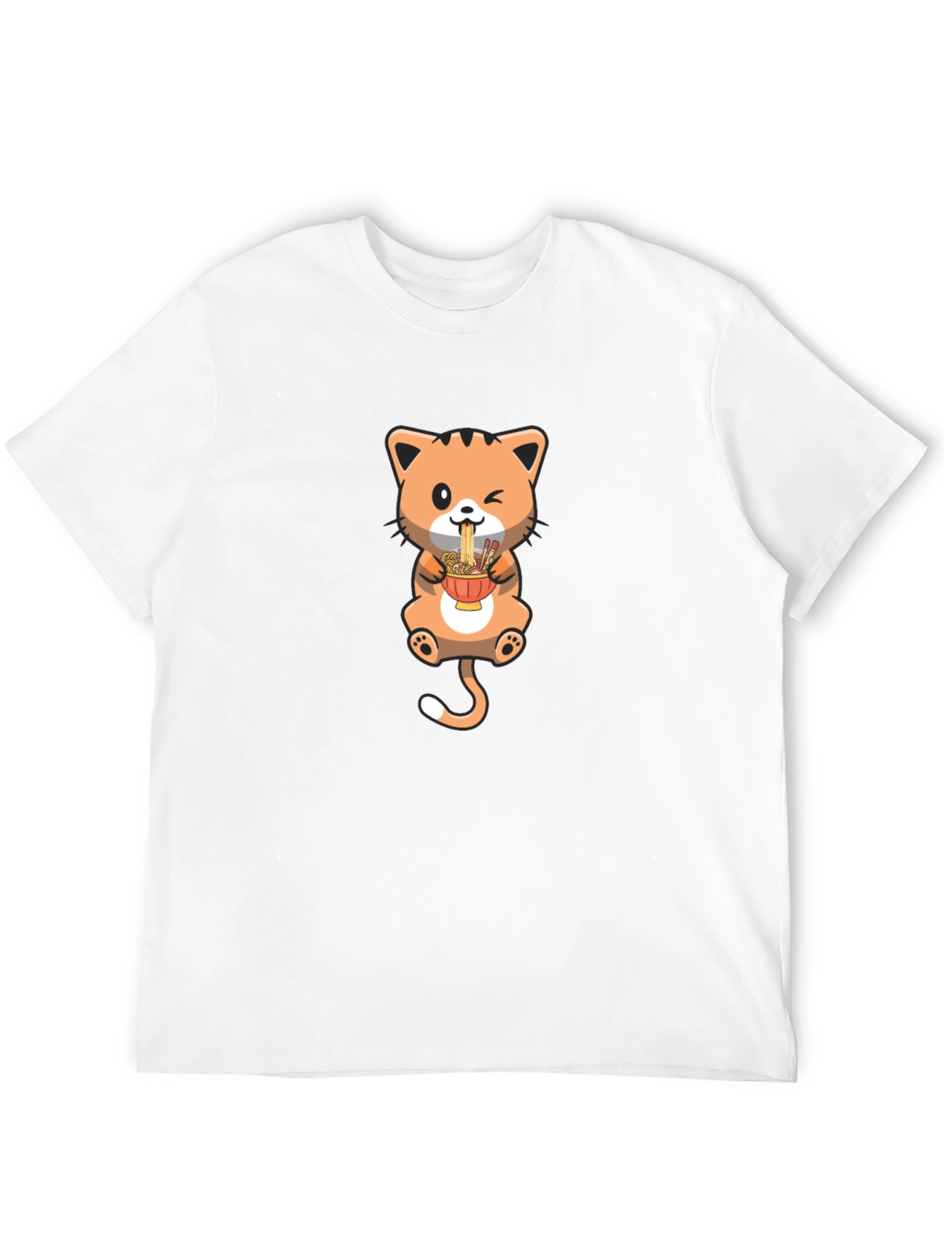 Cute Cat Ramen T-Shirt - Unique Design