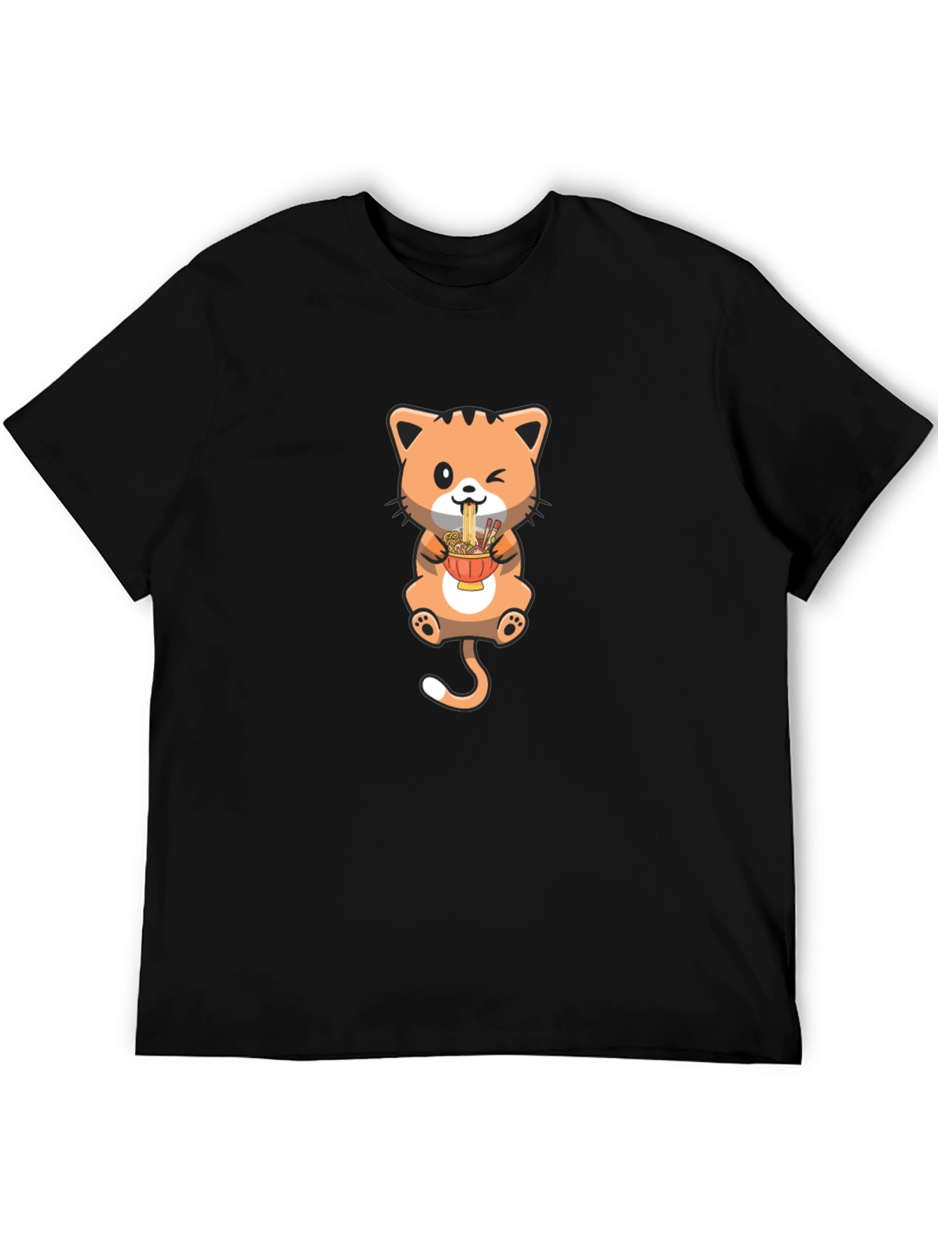 Cute Cat Ramen T-Shirt - Unique Design