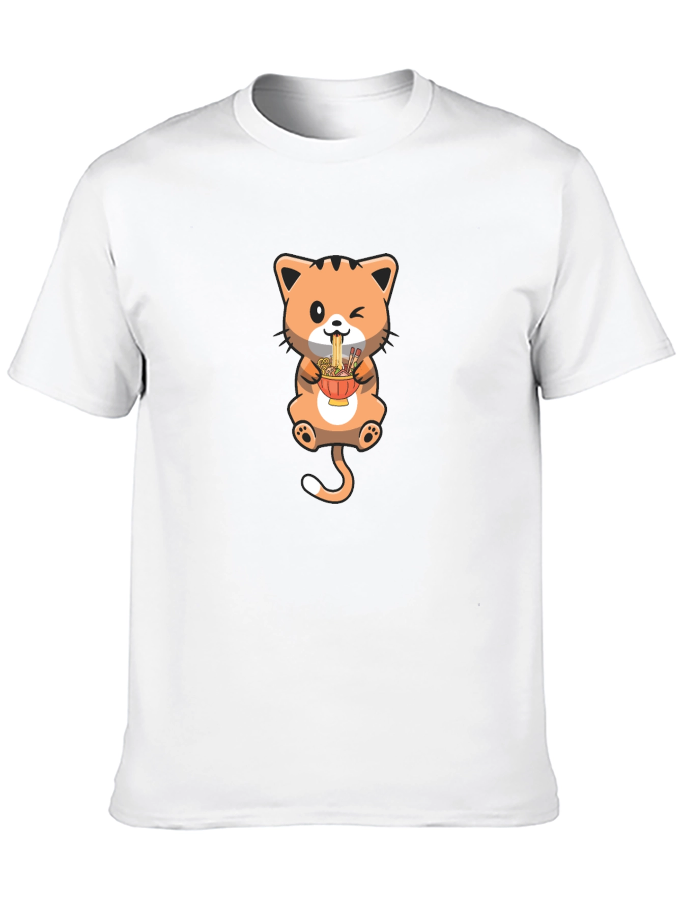 Cute Cat Ramen T-Shirt - Unique Design