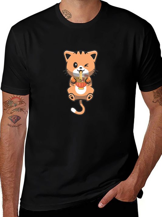 Cute Cat Ramen T-Shirt - Unique Design
