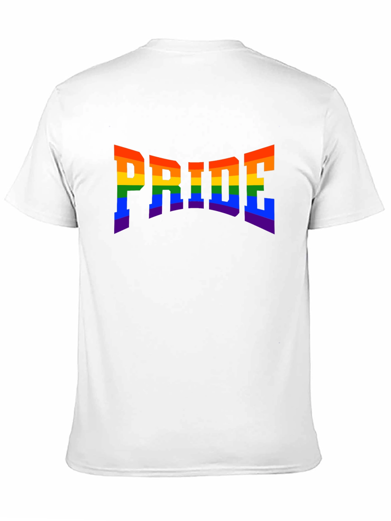 Pride Rainbow Graphic Tee - Black Cotton T-Shirt