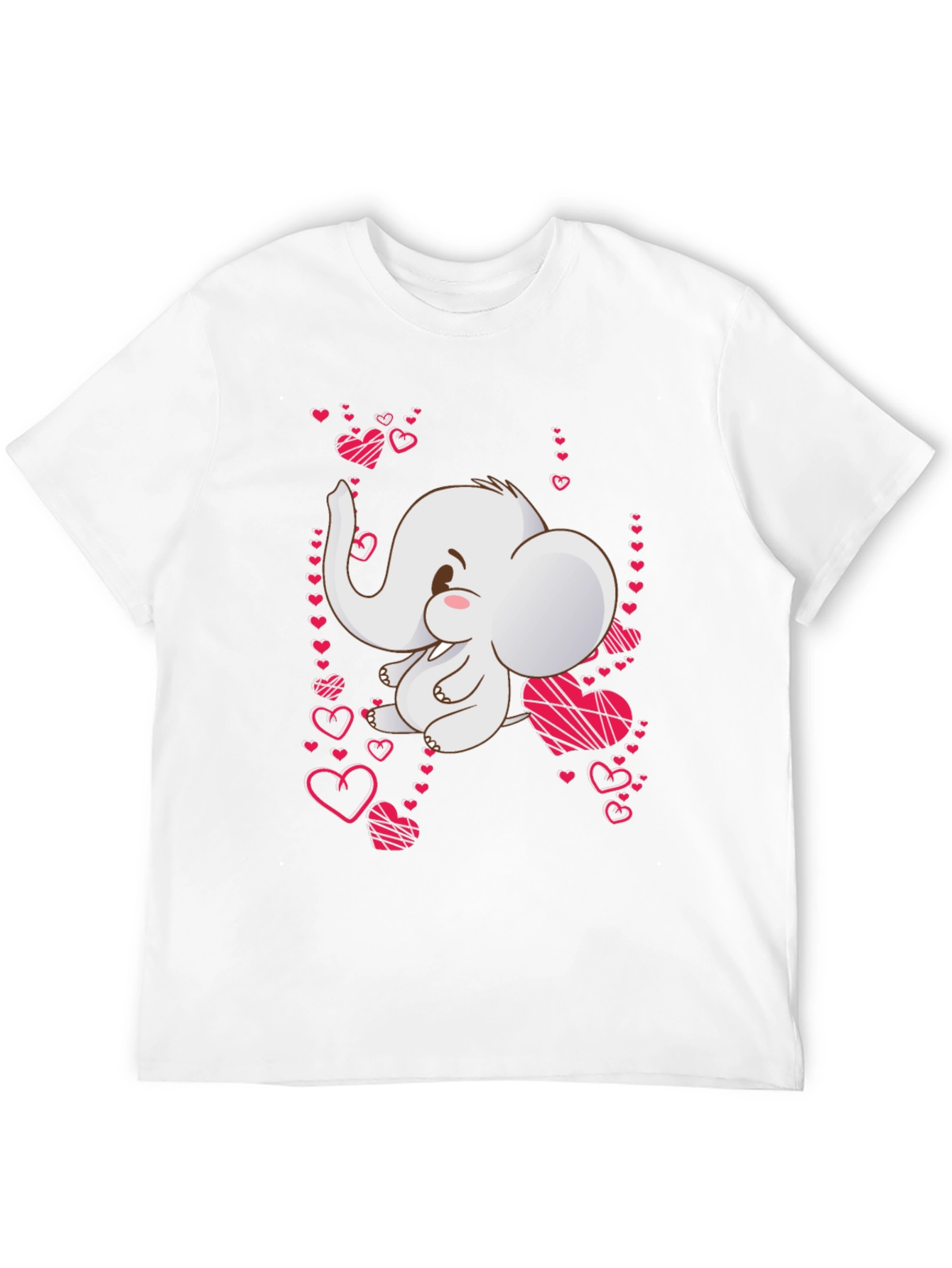 Elephant Heart T-Shirt: Cute Valentines Day Tee