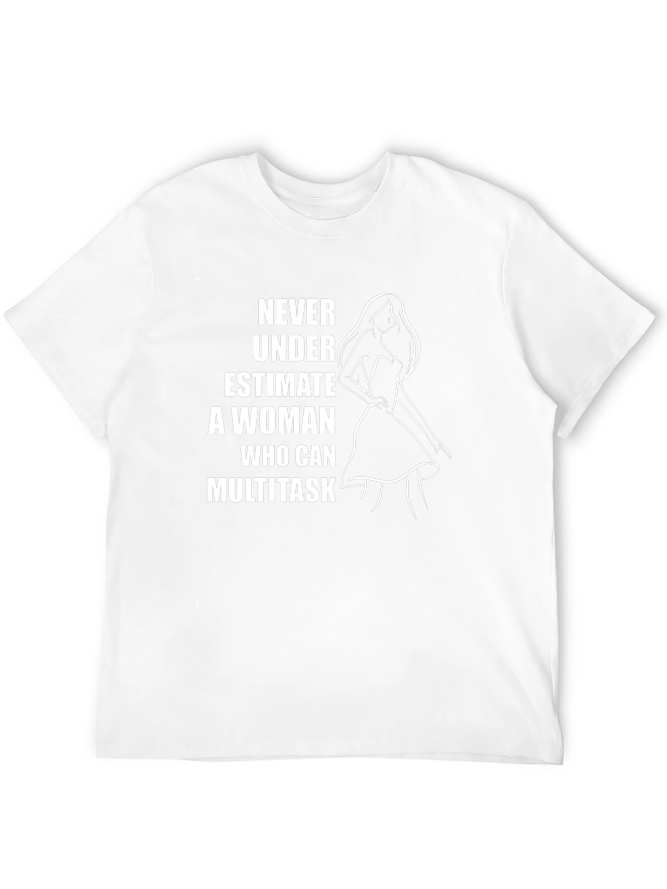 Multitasking Woman Graphic Tee - Black