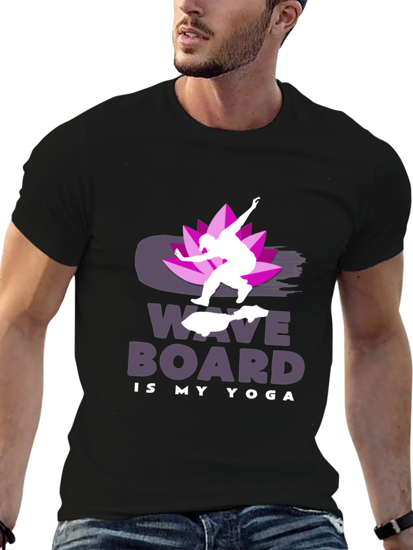 Wave Board is My Yoga T-Shirt