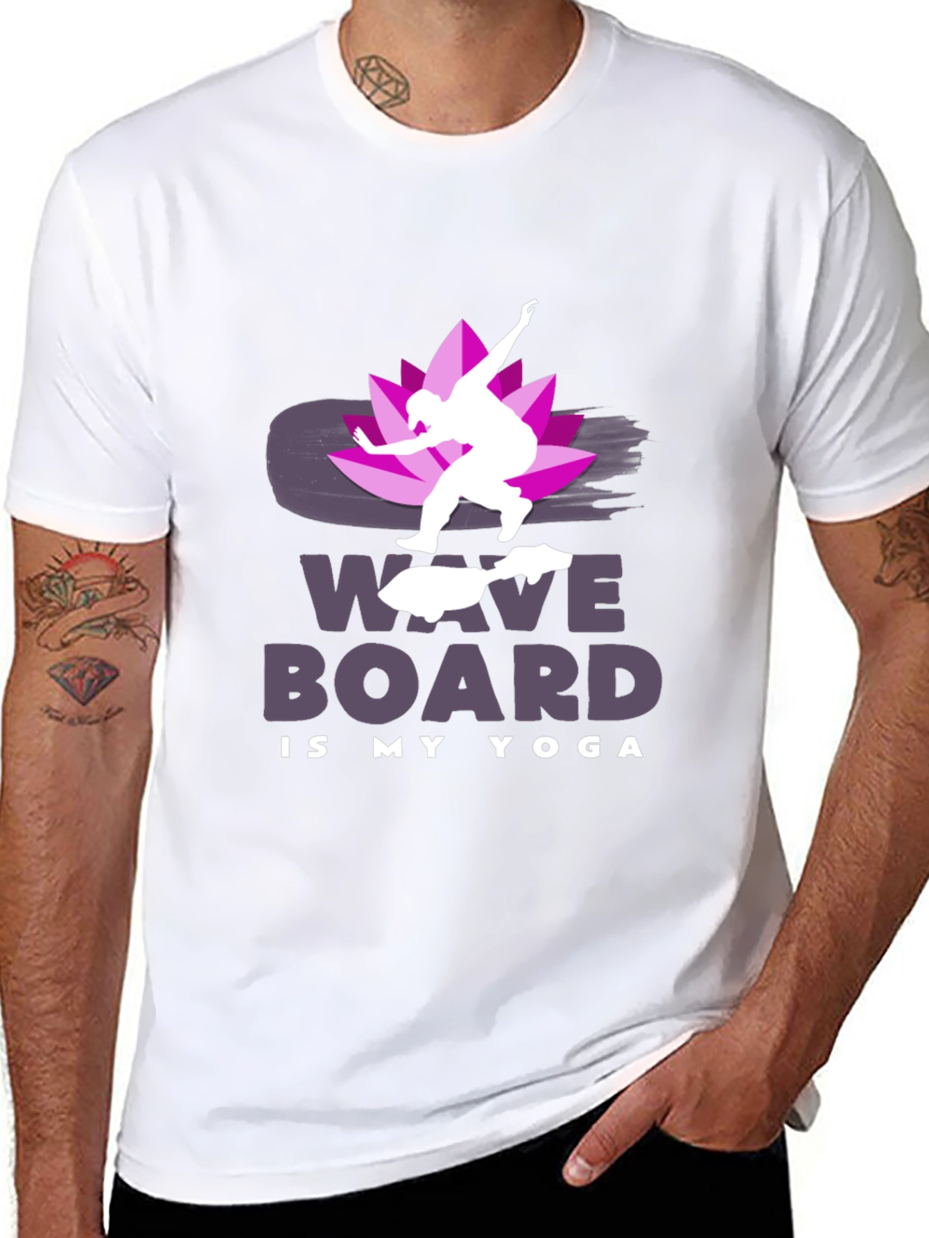 Wave Board is My Yoga T-Shirt