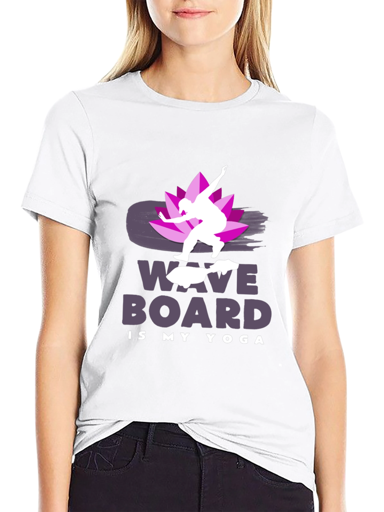 Wave Board is My Yoga T-Shirt