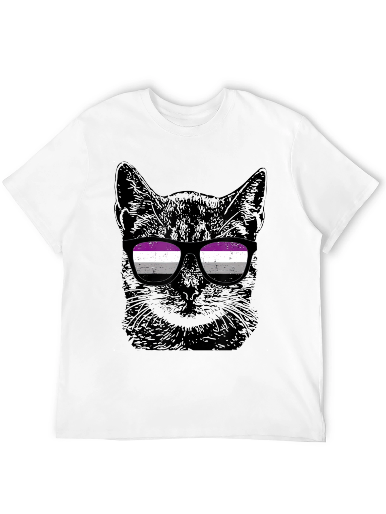 Asexual Pride Cat T-Shirt