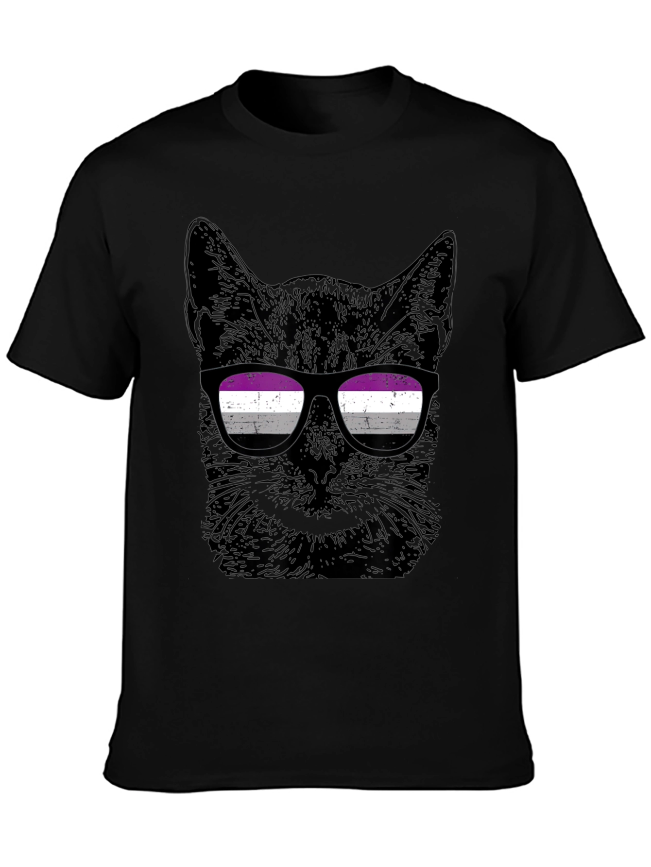 Asexual Pride Cat T-Shirt