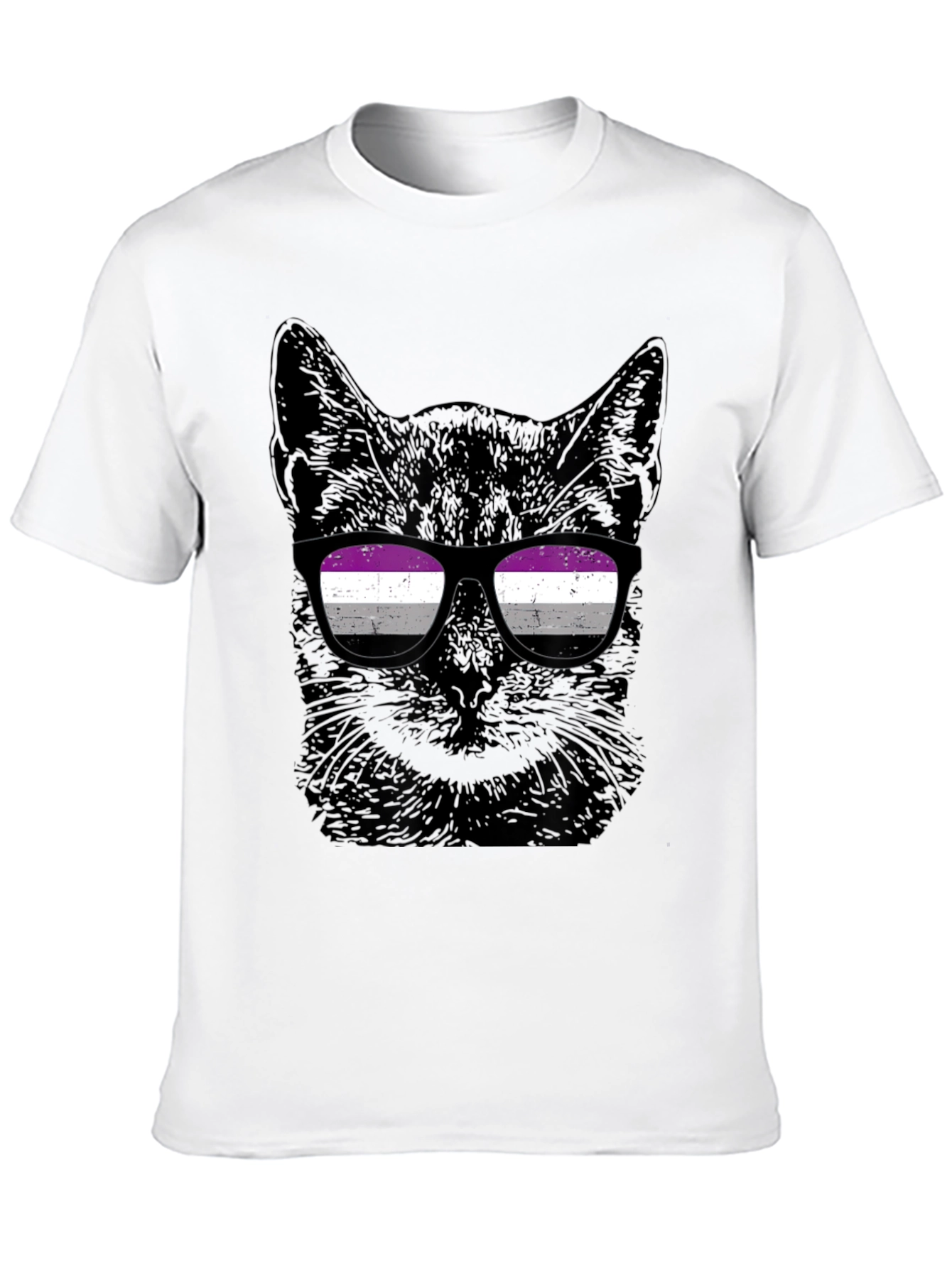 Asexual Pride Cat T-Shirt