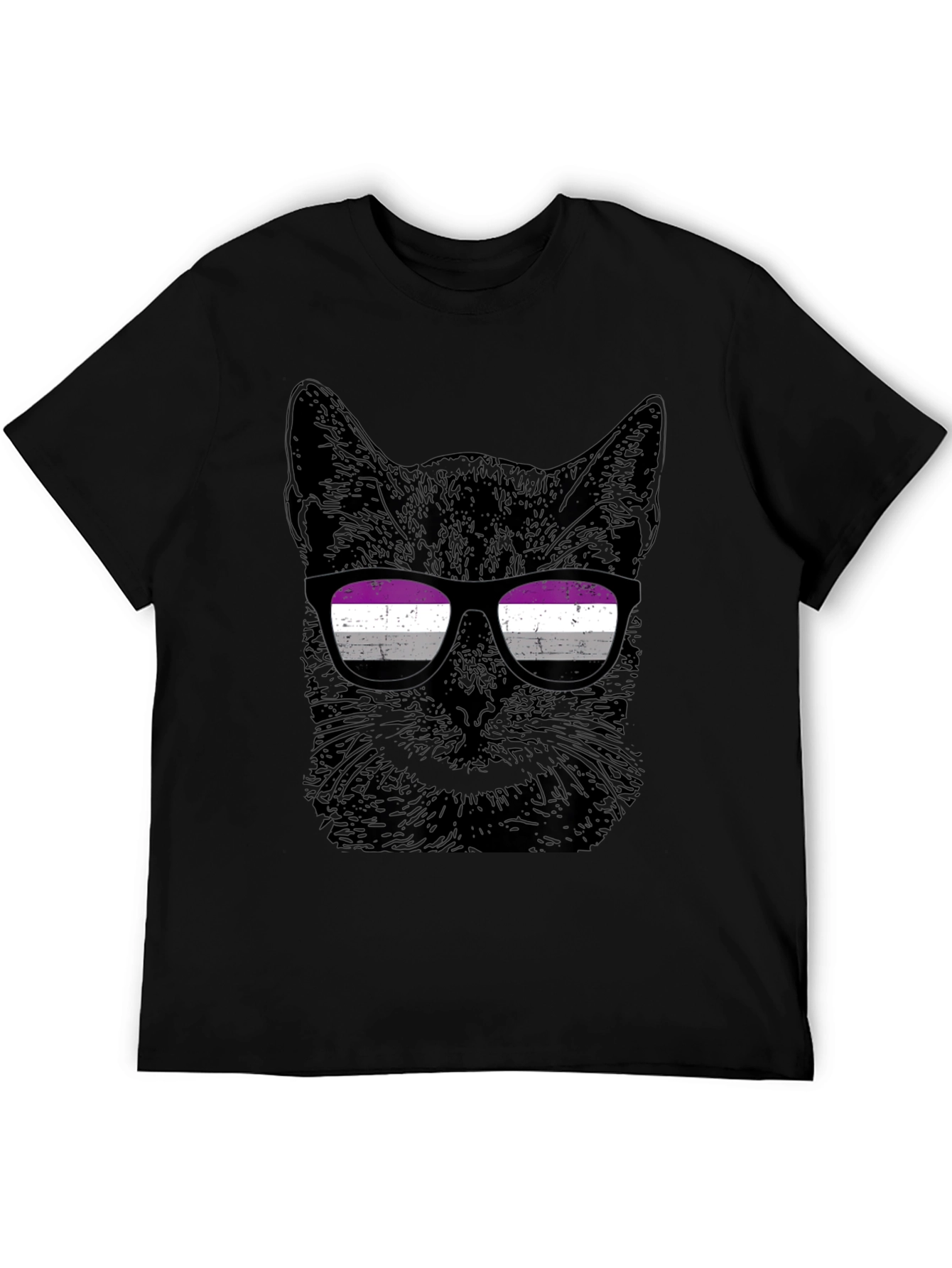 Asexual Pride Cat T-Shirt