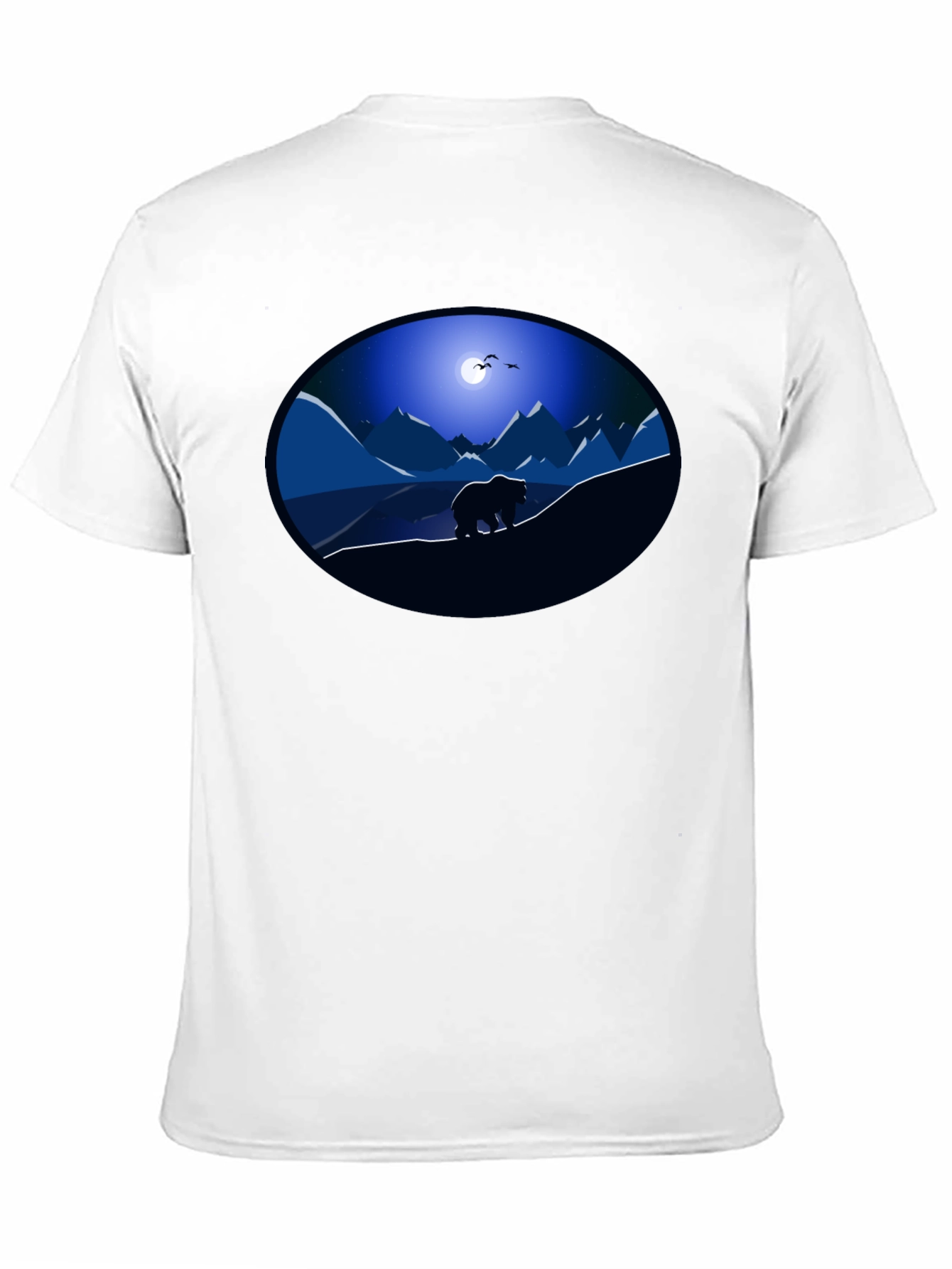 Bear Mountain Night Graphic Tee - Black