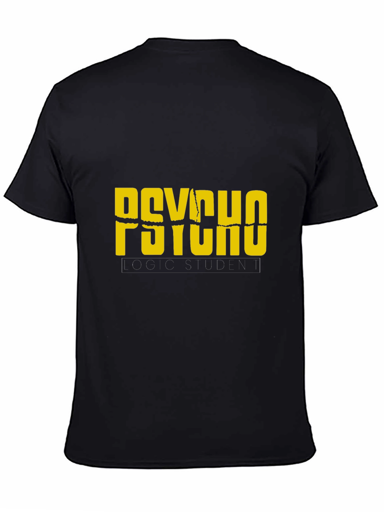 Psycho Logic Student Black Graphic T-Shirt