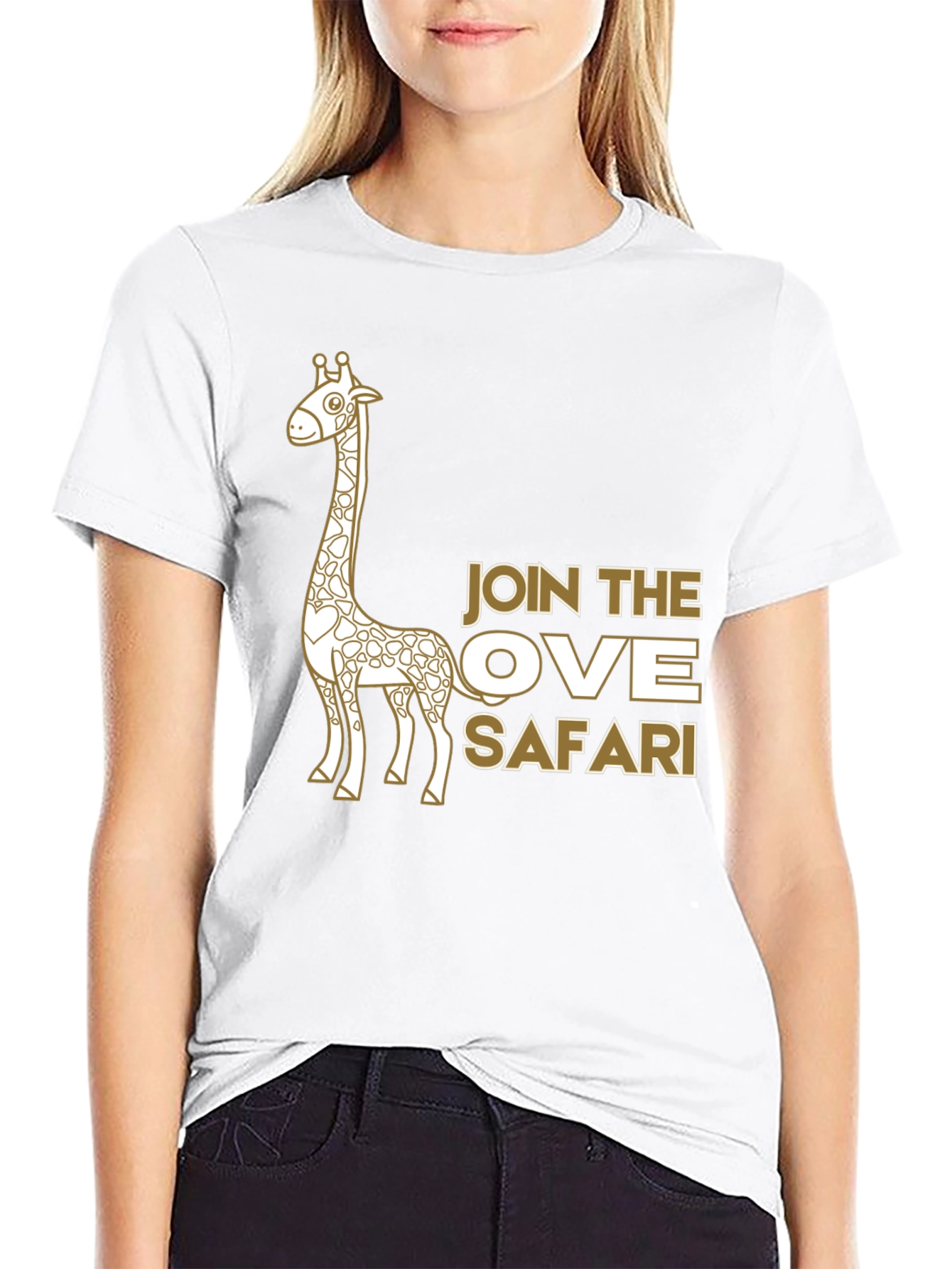 Safari Giraffe Graphic Tee