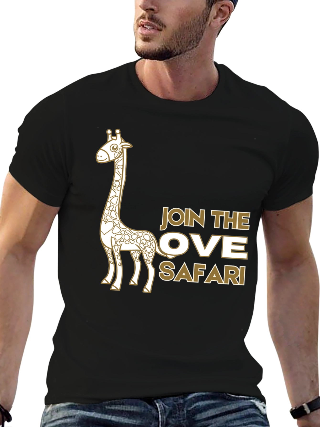 Safari Giraffe Graphic Tee