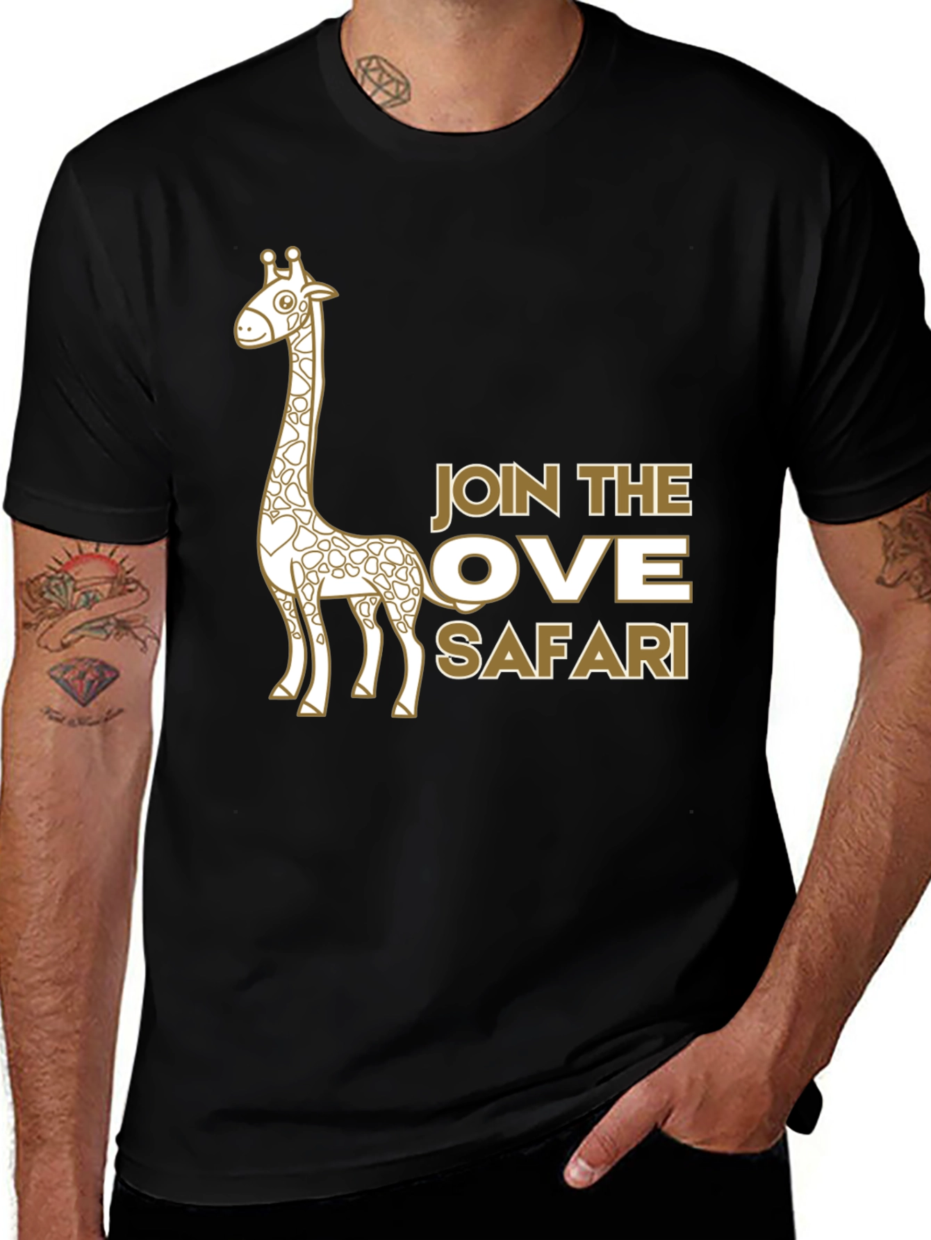 Safari Giraffe Graphic Tee