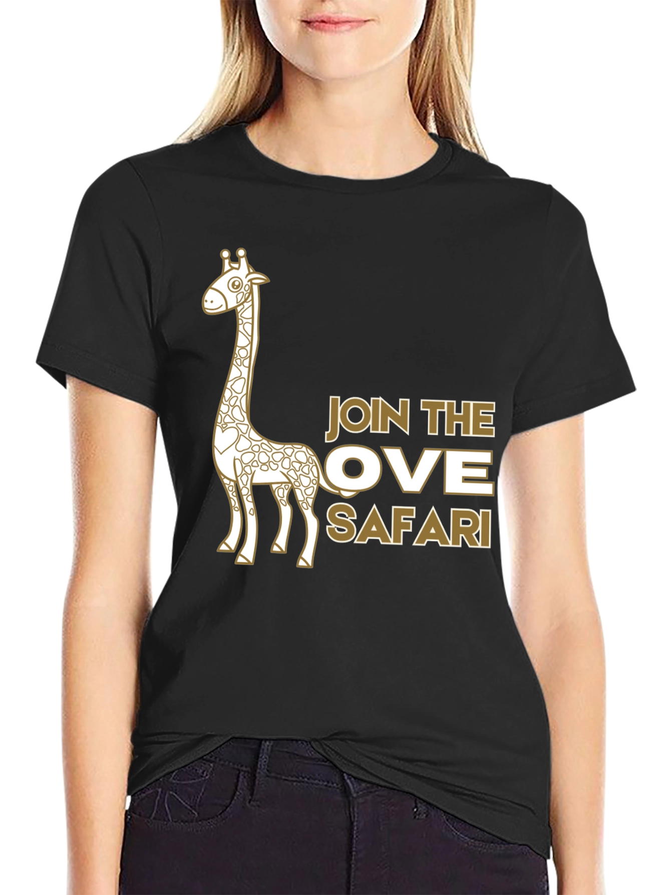Safari Giraffe Graphic Tee