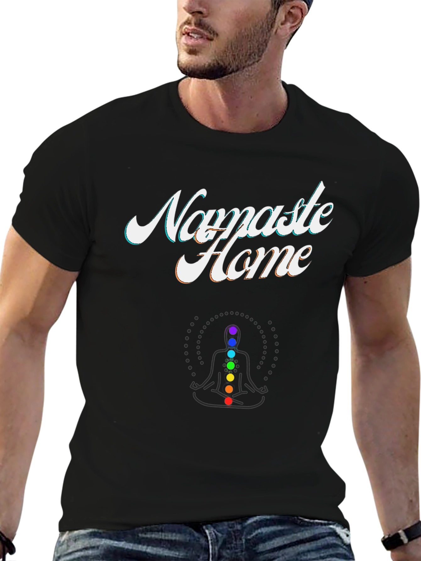 Namaste Home Chakra Yoga T-Shirt
