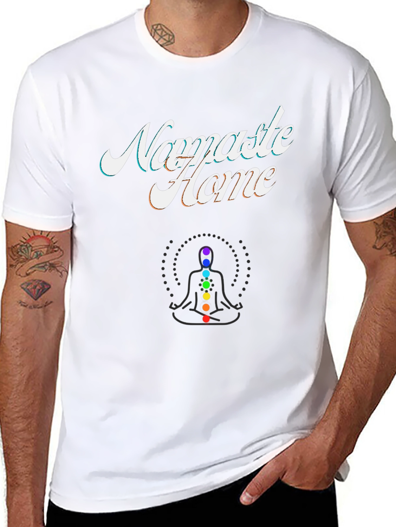 Namaste Home Chakra Yoga T-Shirt
