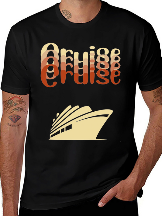 Cruise Ship T-Shirt - Retro Style