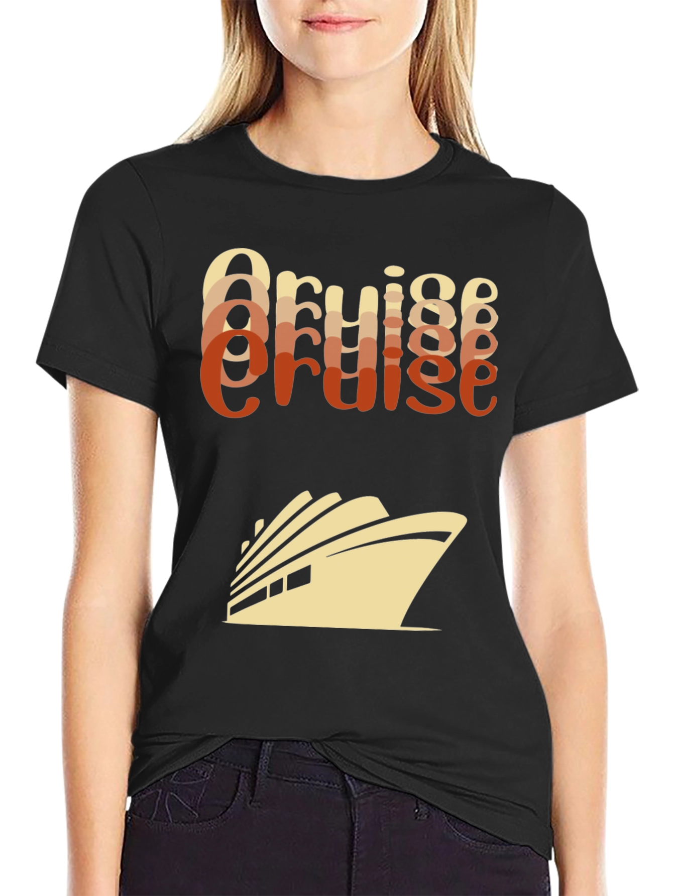 Cruise Ship T-Shirt - Retro Style