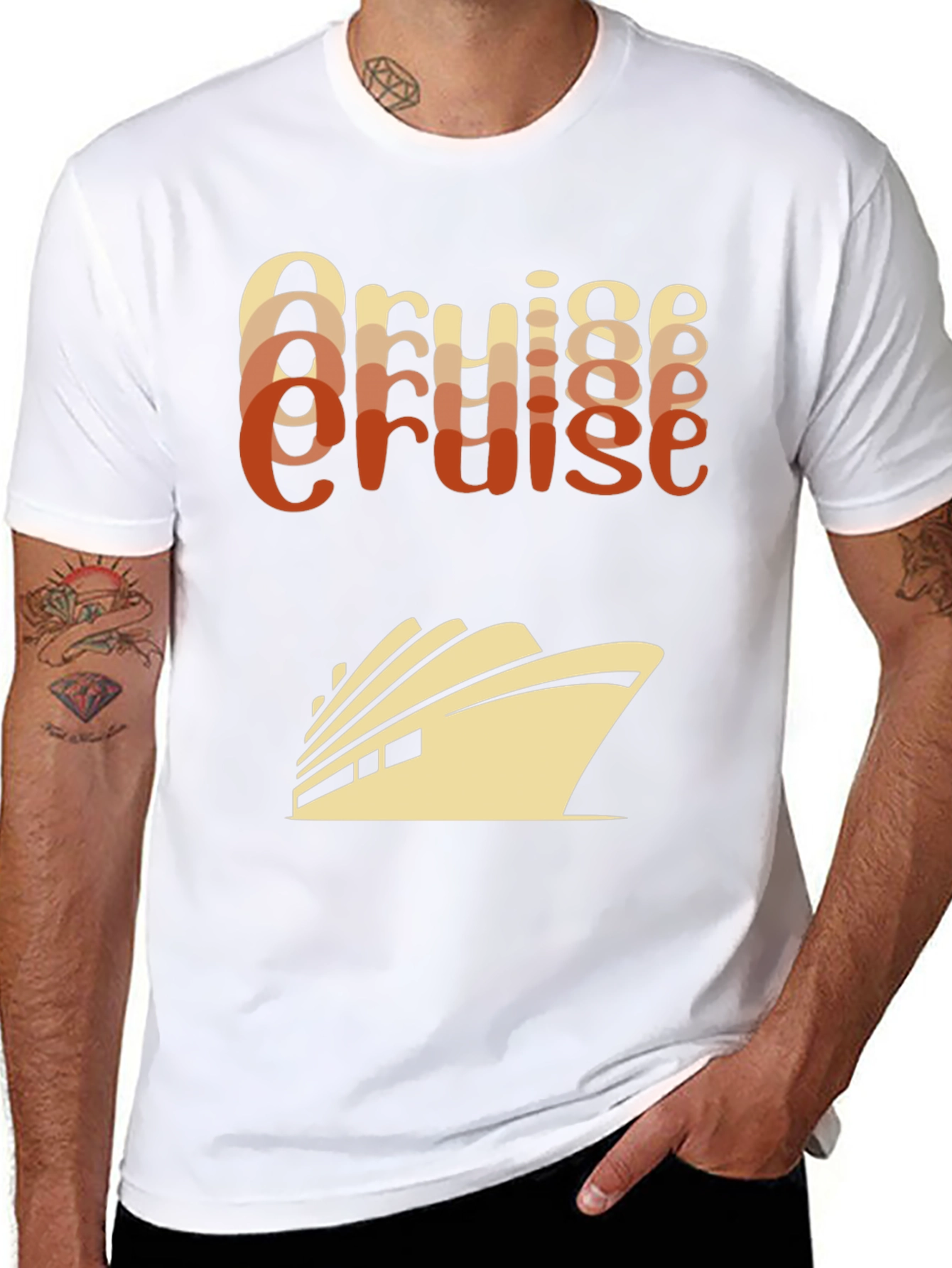 Cruise Ship T-Shirt - Retro Style