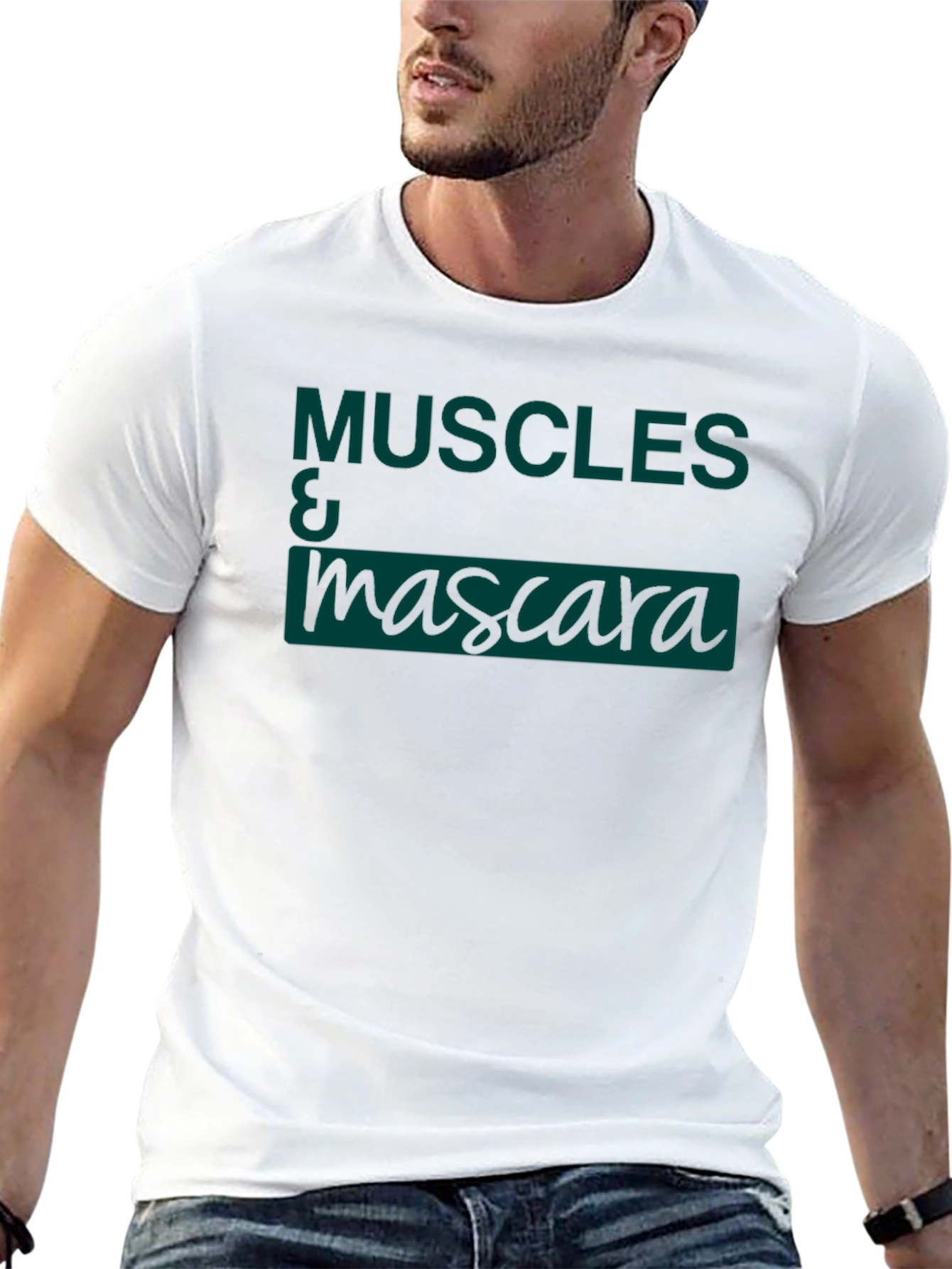 Muscles & Mascara Black Graphic T-Shirt