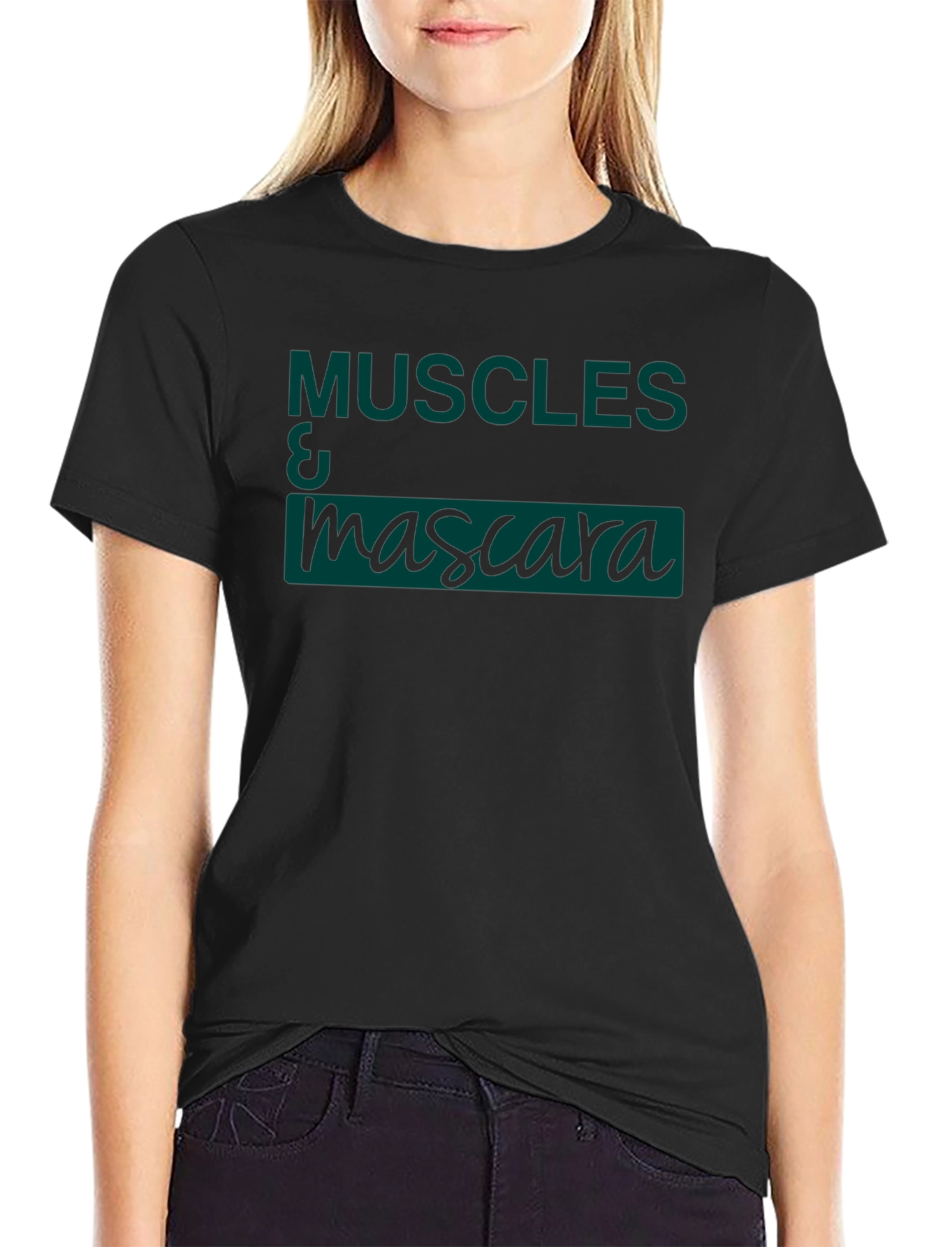 Muscles & Mascara Black Graphic T-Shirt