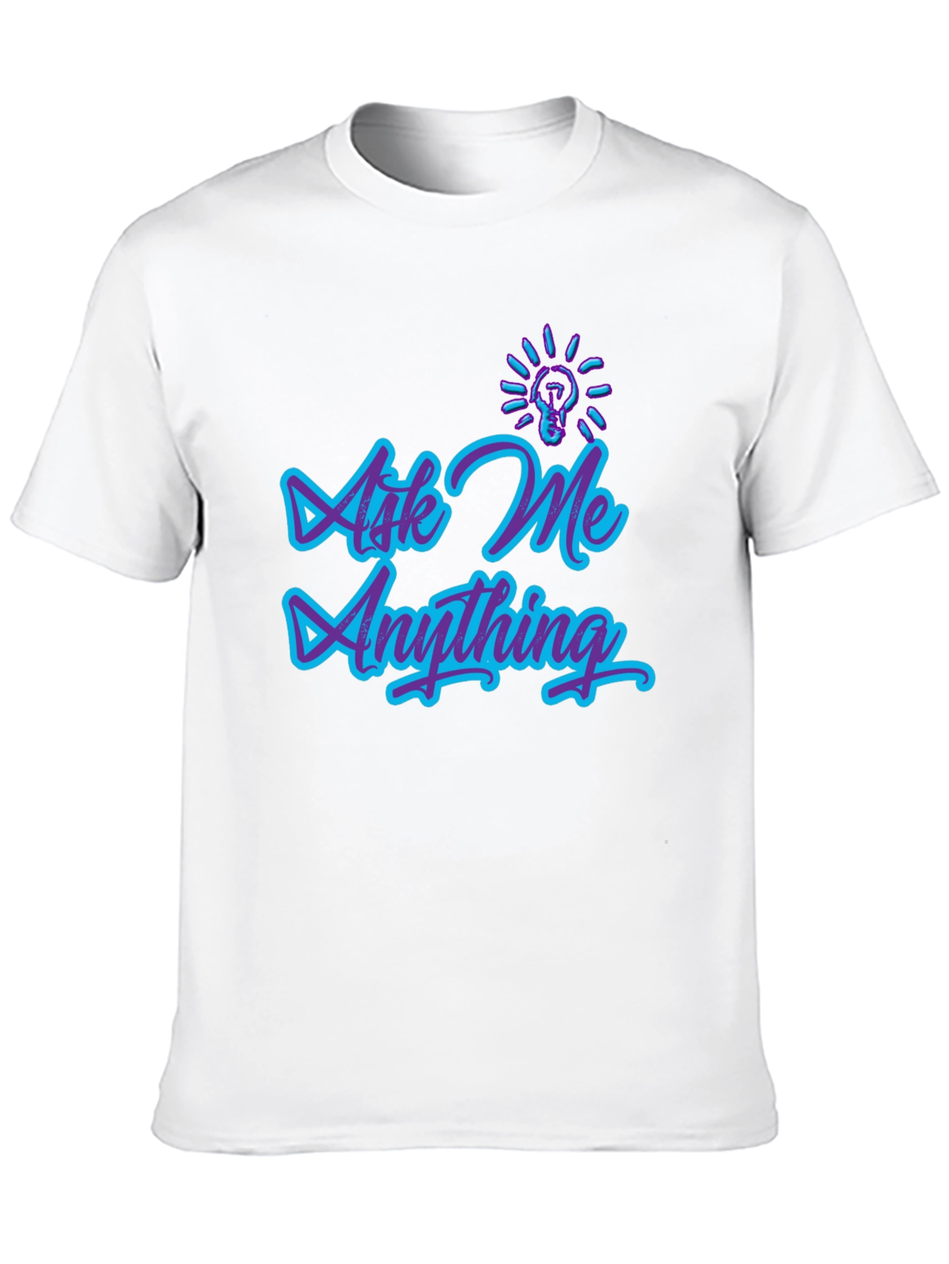 Ask Me Anything Graphic Tee - Trendy Design