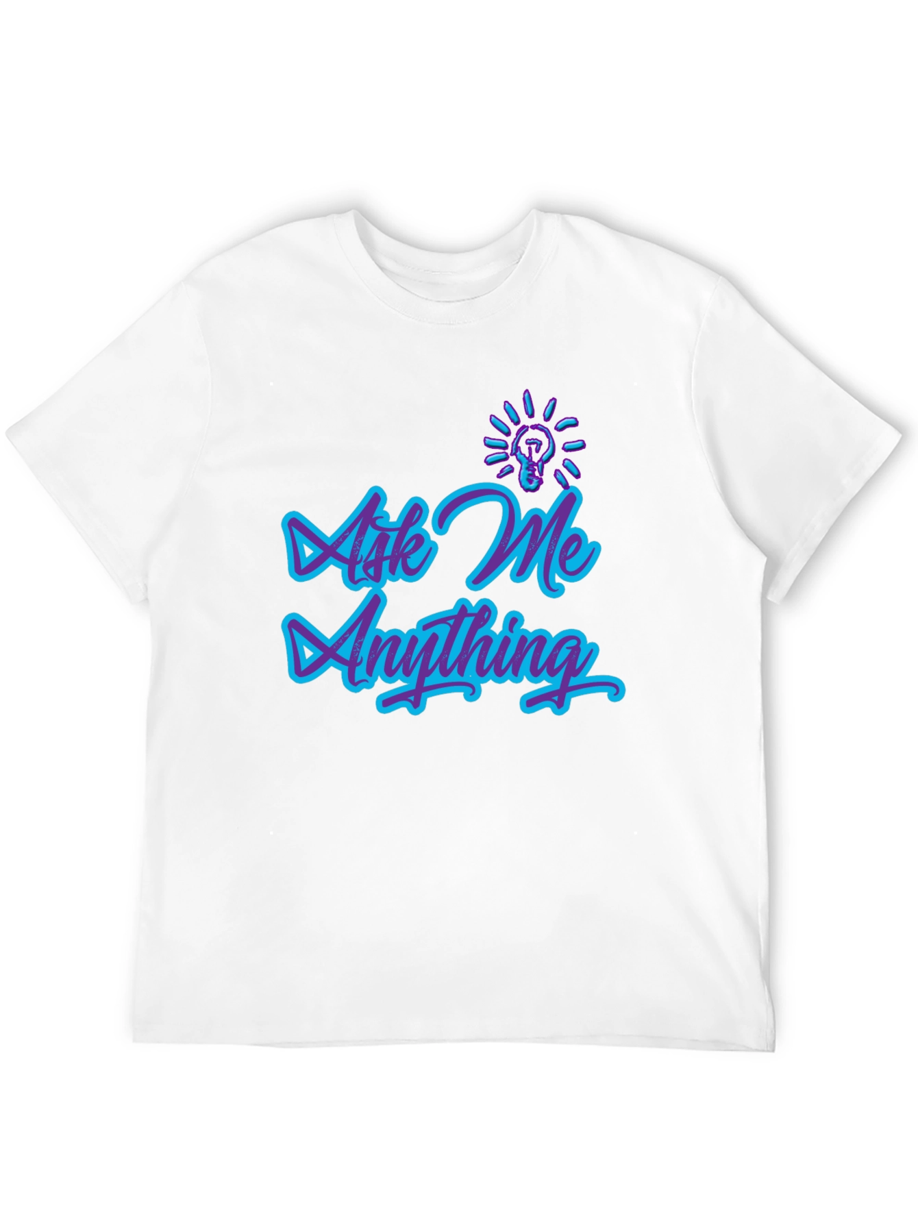 Ask Me Anything Graphic Tee - Trendy Design