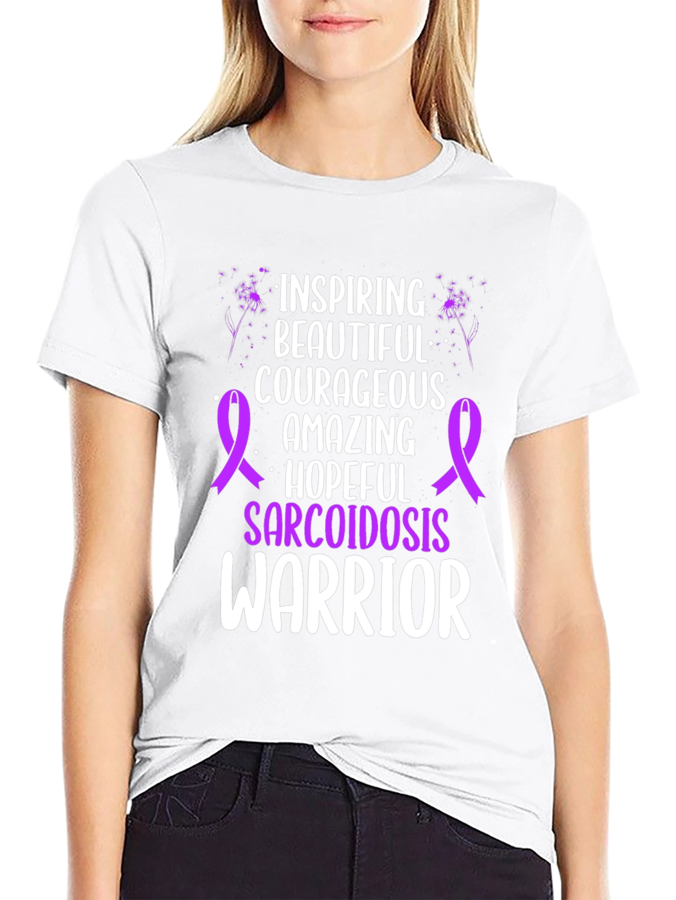Sarcoidosis Warrior T-Shirt - Inspiring Hopeful Design