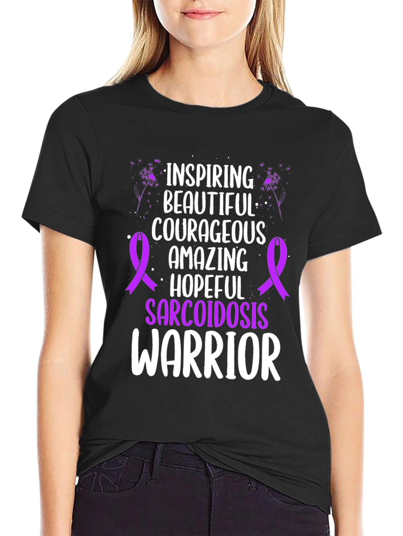 Sarcoidosis Warrior T-Shirt - Inspiring Hopeful Design