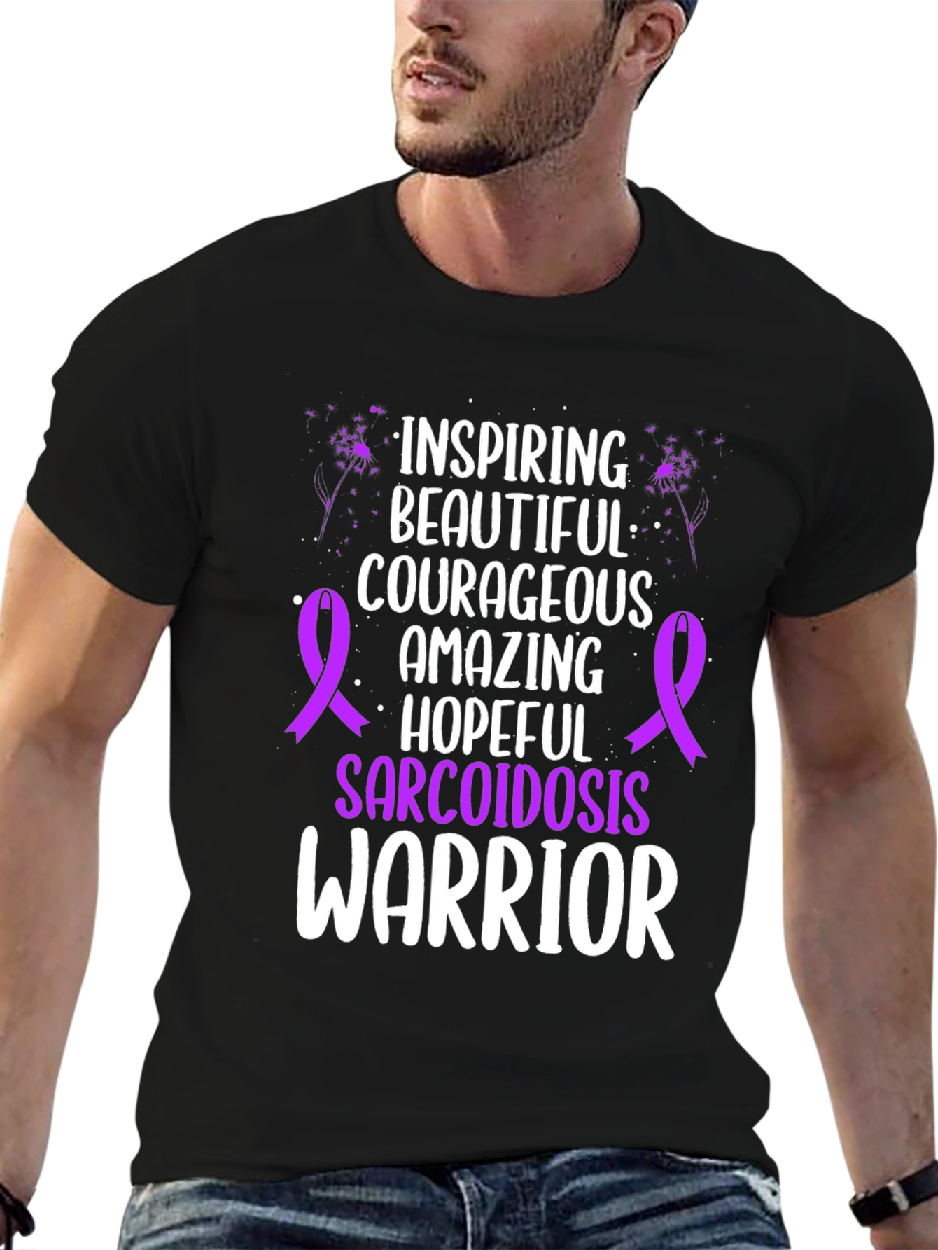 Sarcoidosis Warrior T-Shirt - Inspiring Hopeful Design