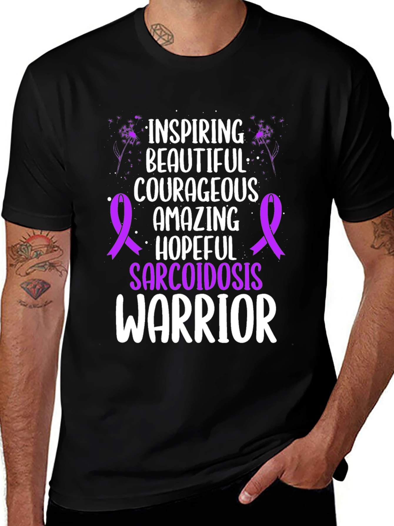 Sarcoidosis Warrior T-Shirt - Inspiring Hopeful Design