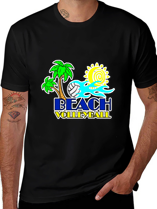 Beach Volleyball Graphic T-Shirt - Summer Ready