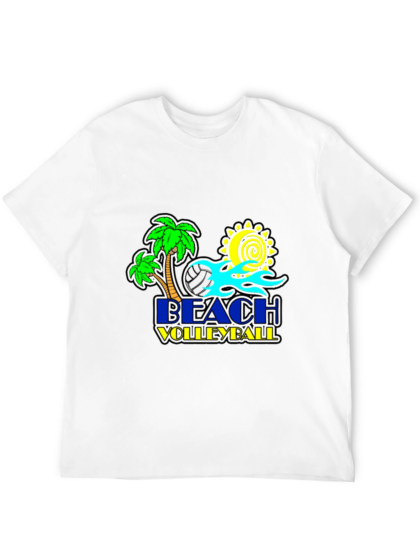 Beach Volleyball Graphic T-Shirt - Summer Ready