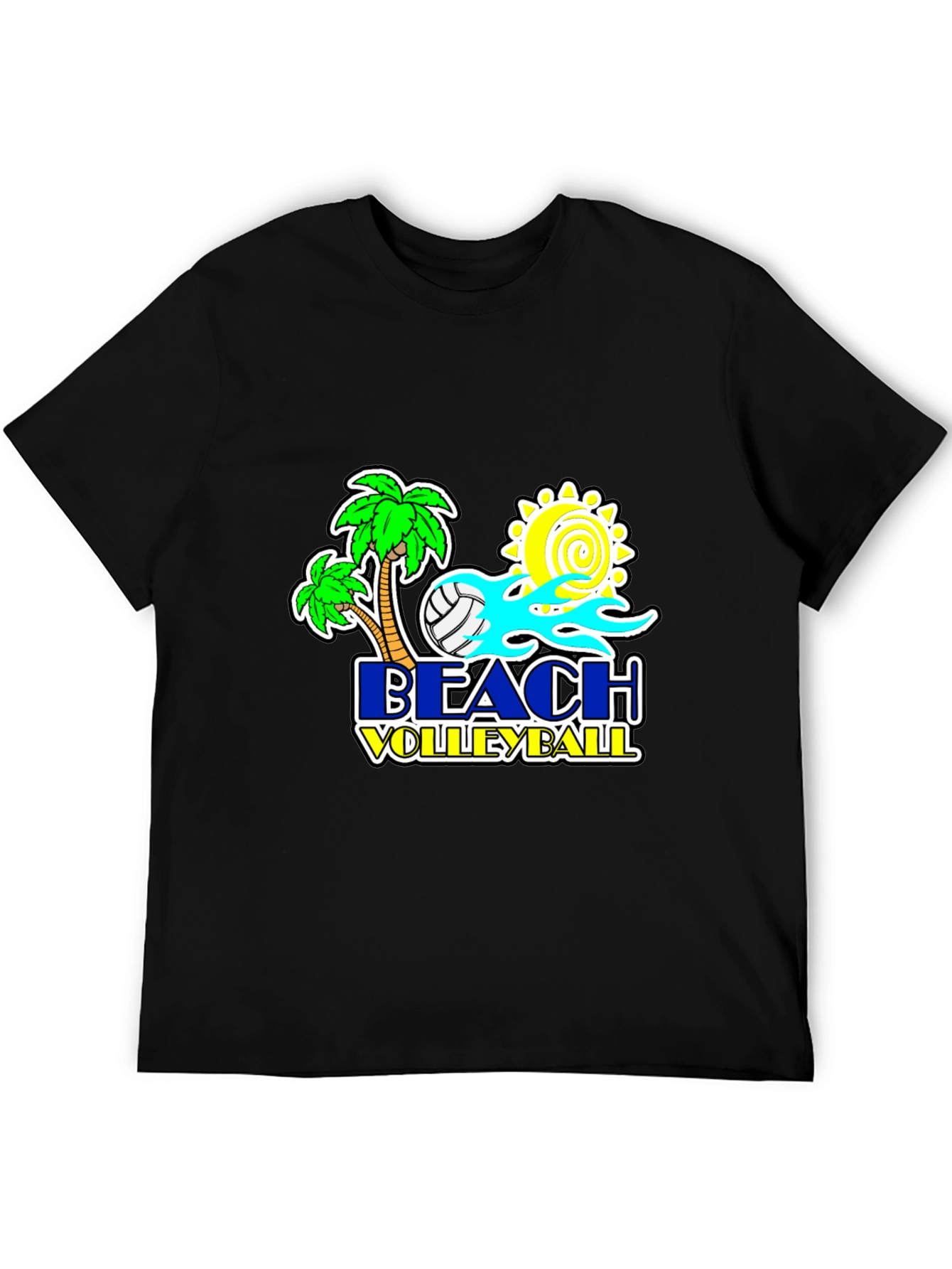 Beach Volleyball Graphic T-Shirt - Summer Ready