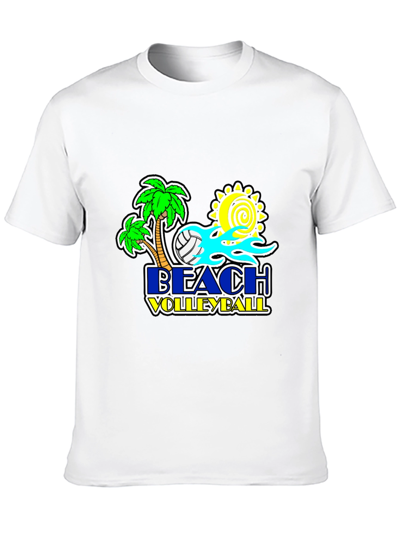 Beach Volleyball Graphic T-Shirt - Summer Ready