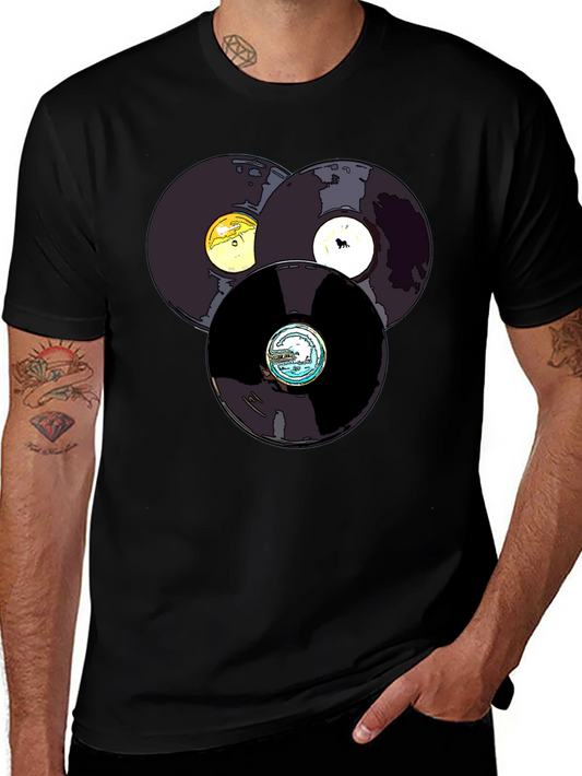 Retro Vinyl Record T-Shirt - Music Lover Tee