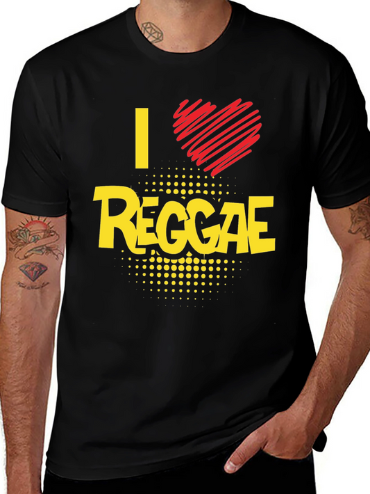 I Love Reggae Black T-Shirt