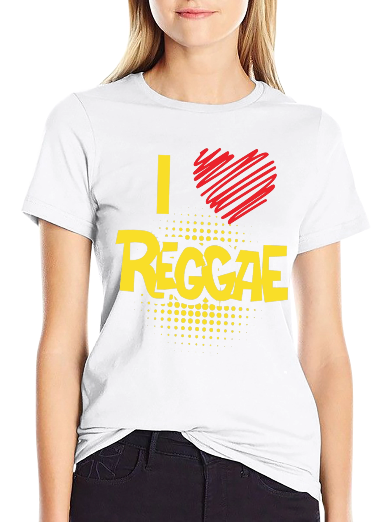 I Love Reggae Black T-Shirt