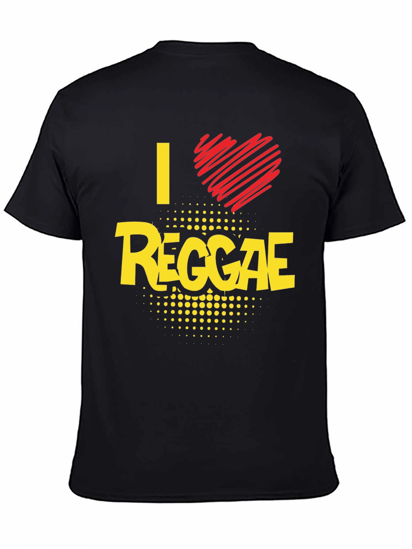 I Love Reggae Black T-Shirt