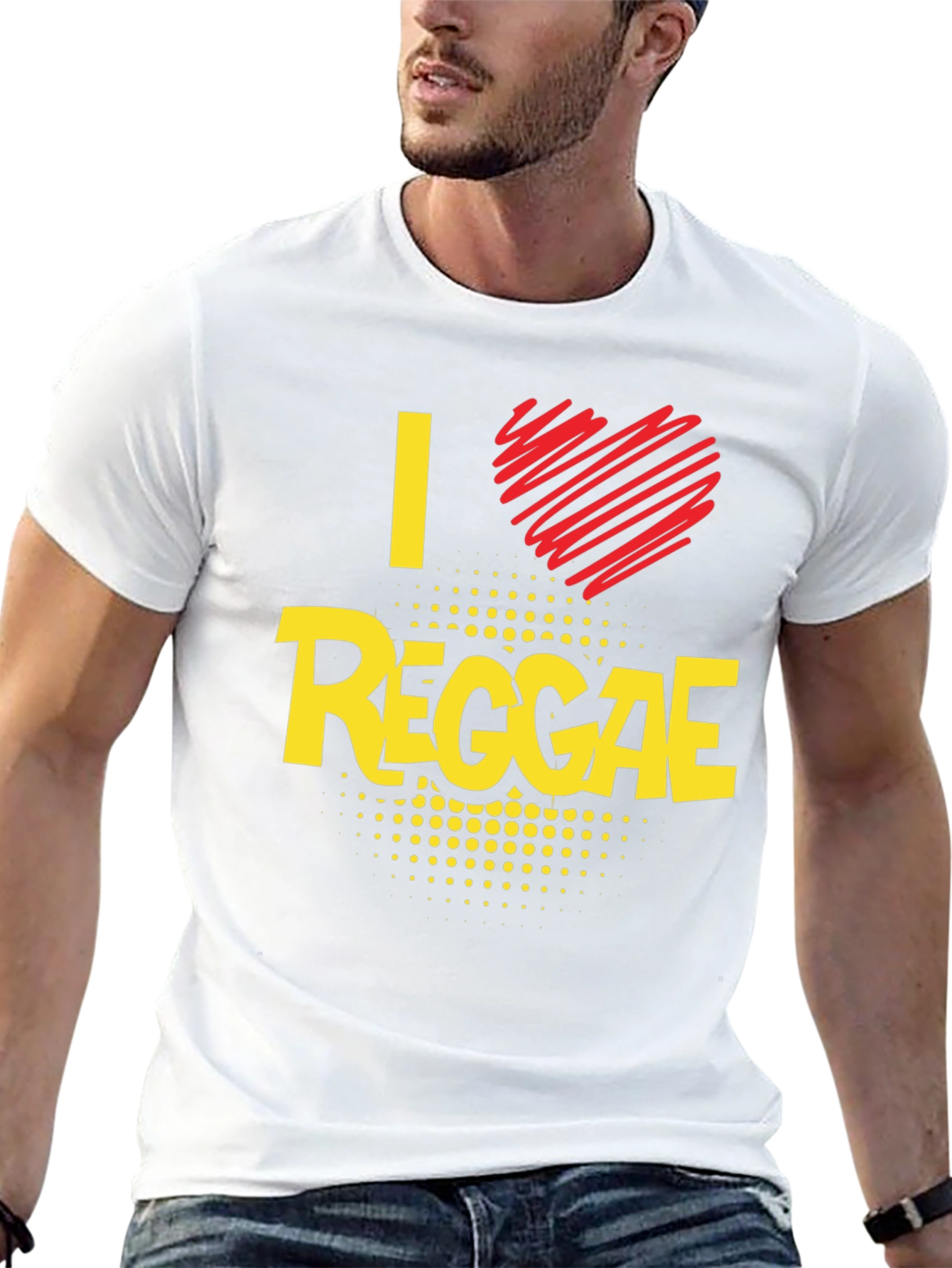 I Love Reggae Black T-Shirt