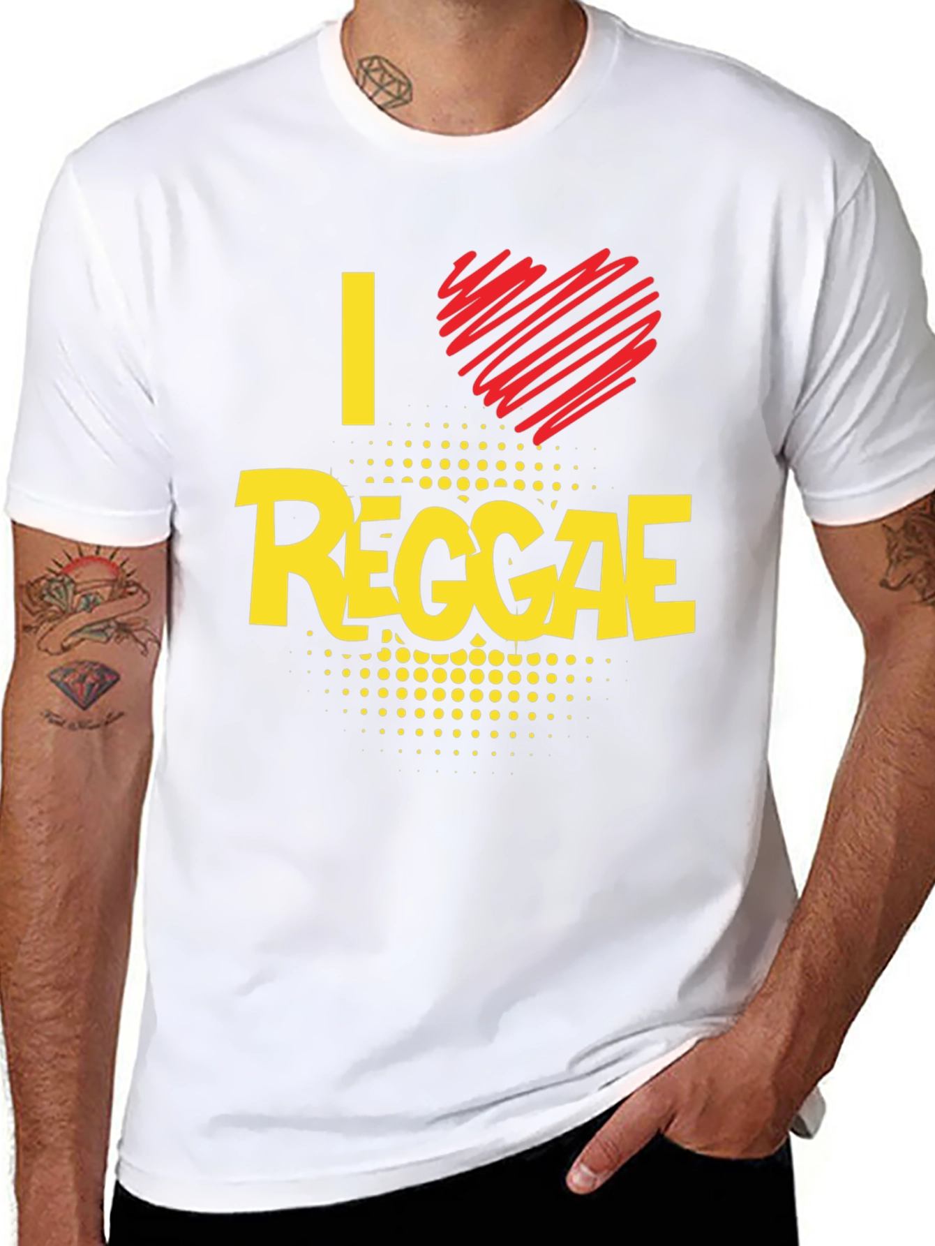 I Love Reggae Black T-Shirt
