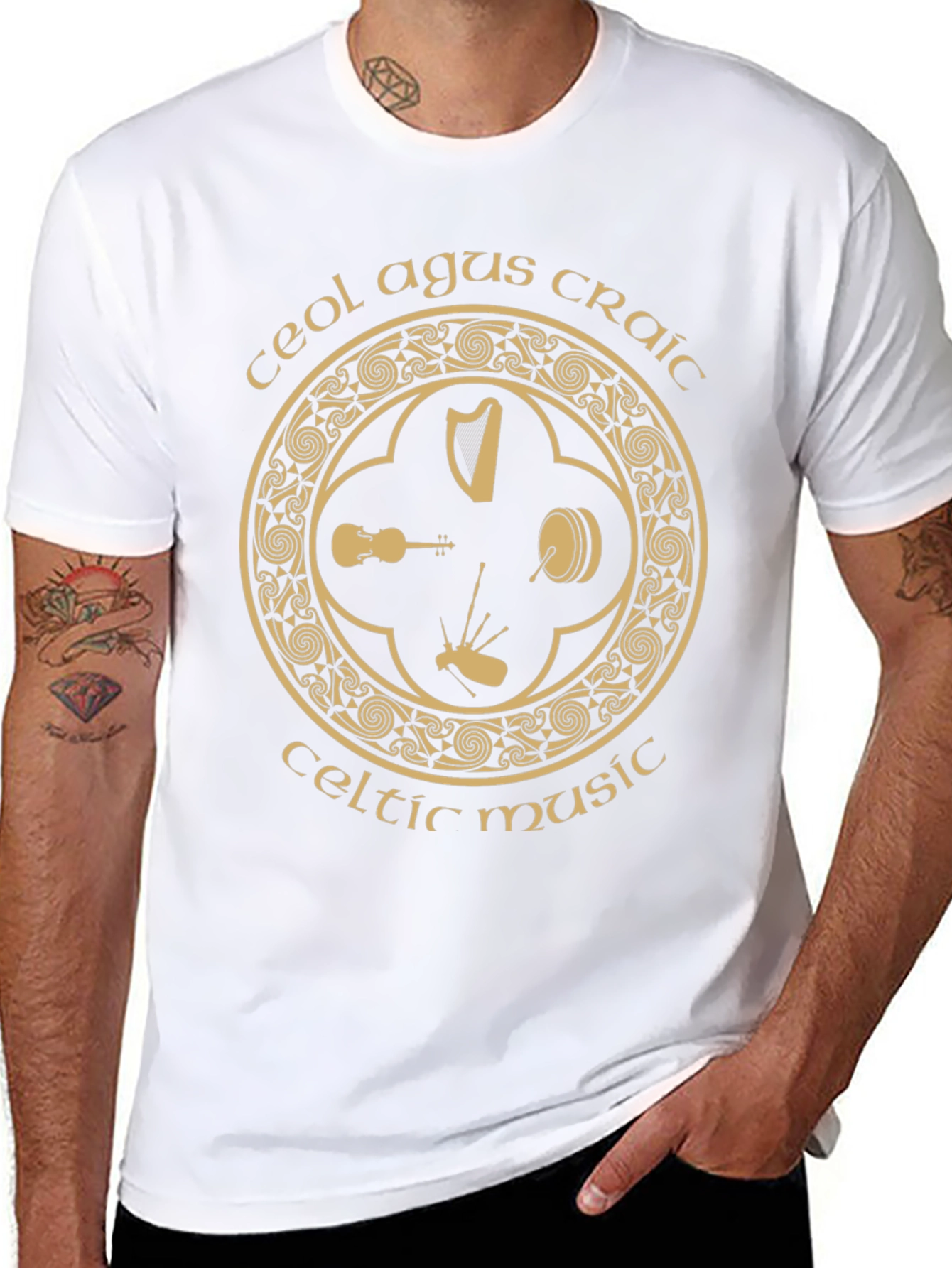 Ceol Agus Craic Celtic Music T-Shirt