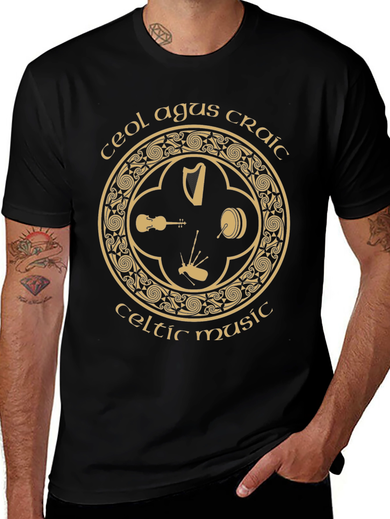 Ceol Agus Craic Celtic Music T-Shirt