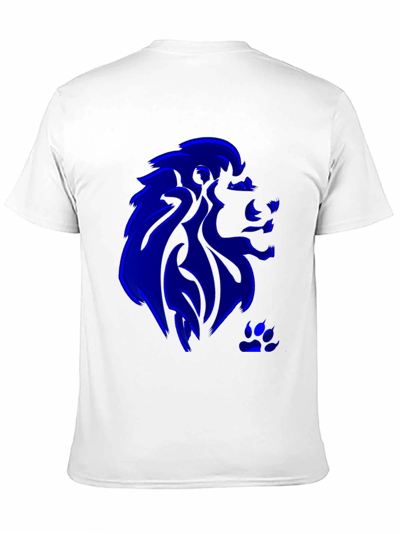 Blue Lion Graphic Black T-Shirt