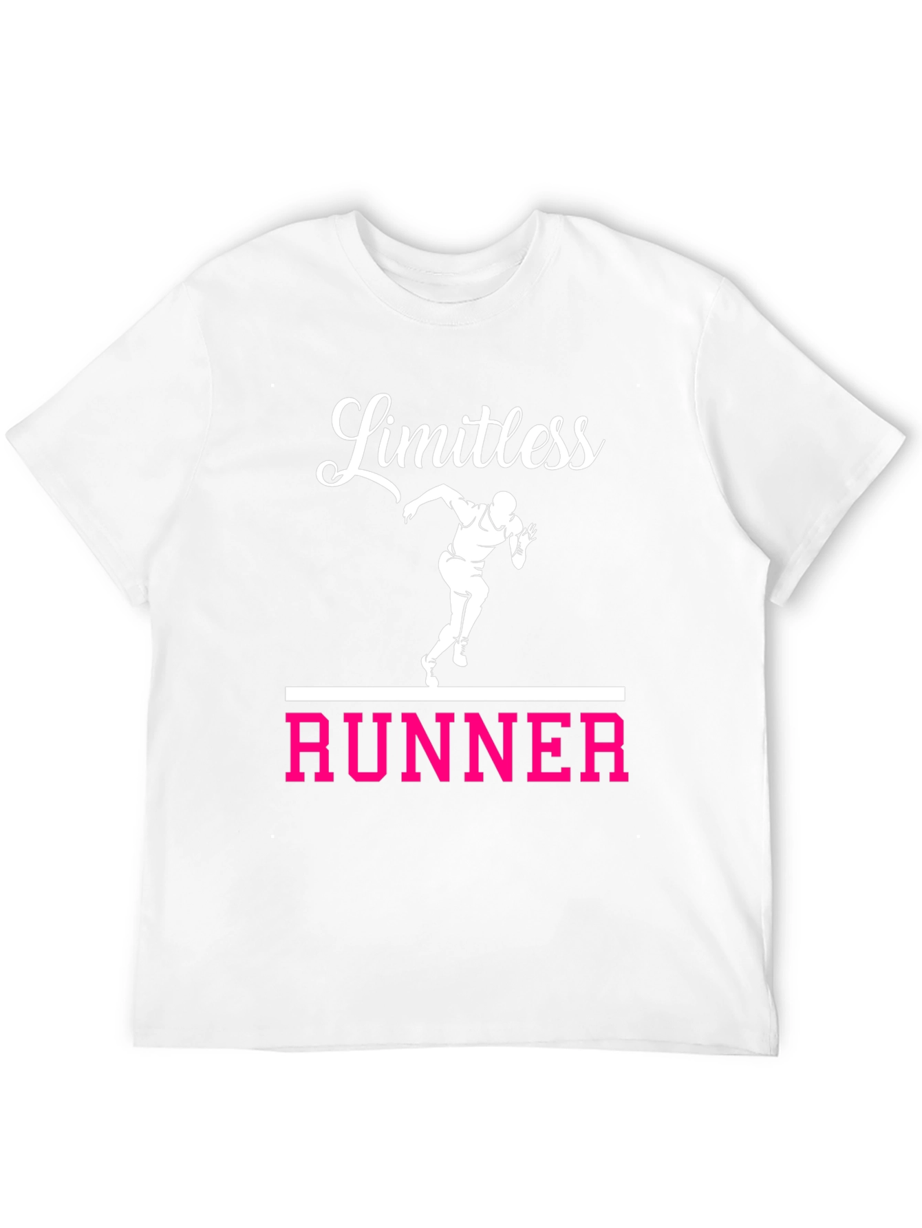 Limitless Runner Graphic Tee - Black Cotton T-Shirt