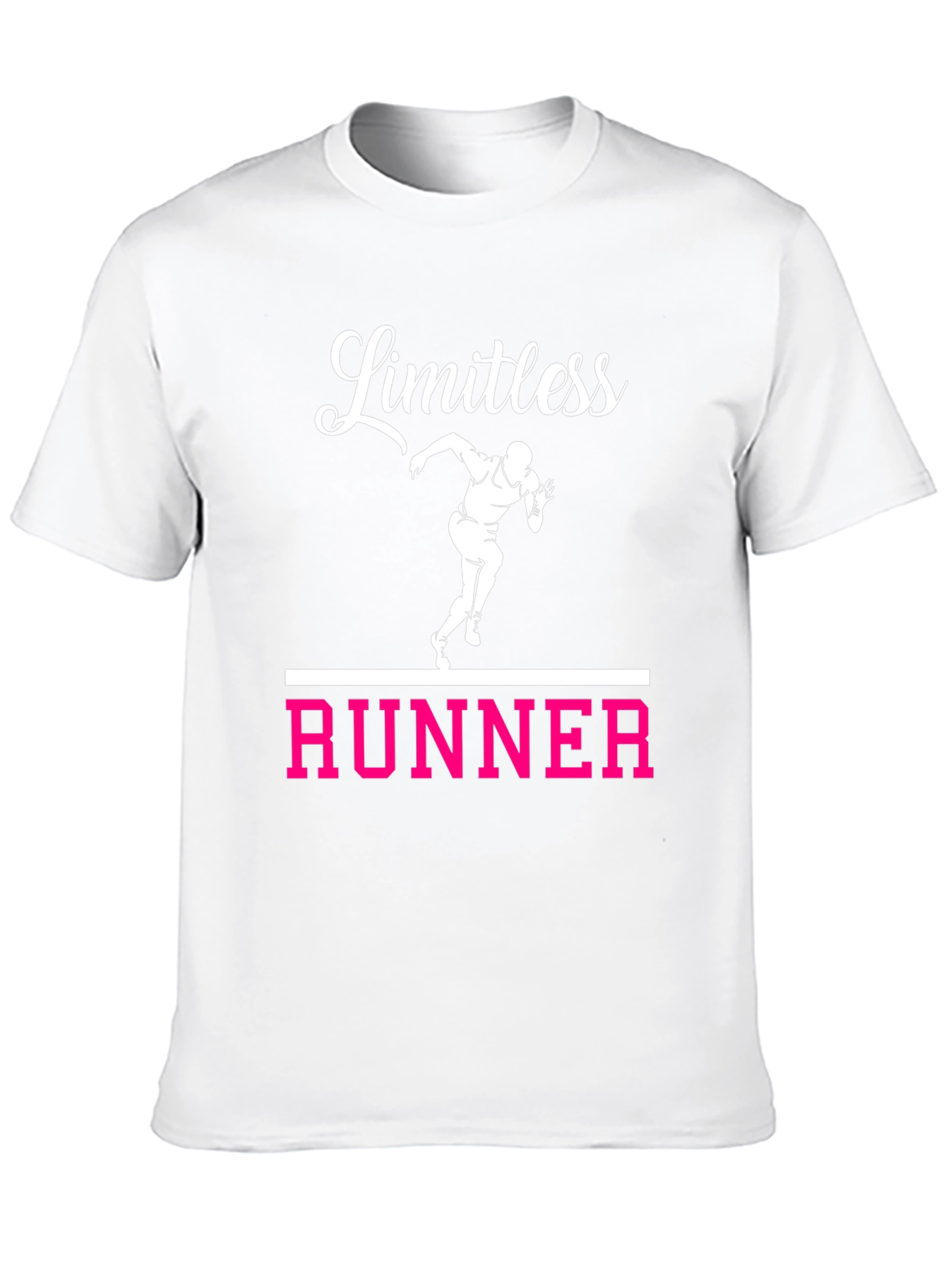 Limitless Runner Graphic Tee - Black Cotton T-Shirt