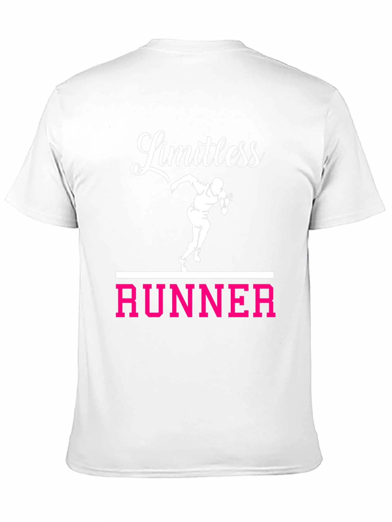 Limitless Runner Graphic Tee - Black Cotton T-Shirt