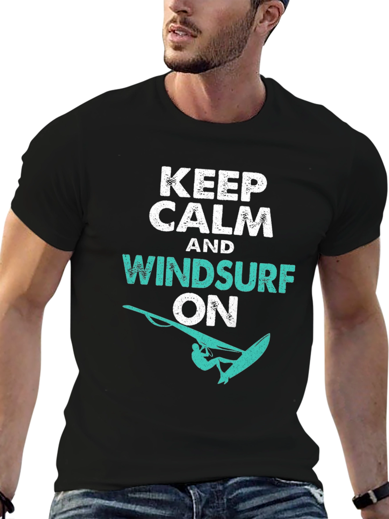 Keep Calm and Windsurf On T-Shirt